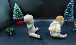2 german bisque dollhouse lot 4 view